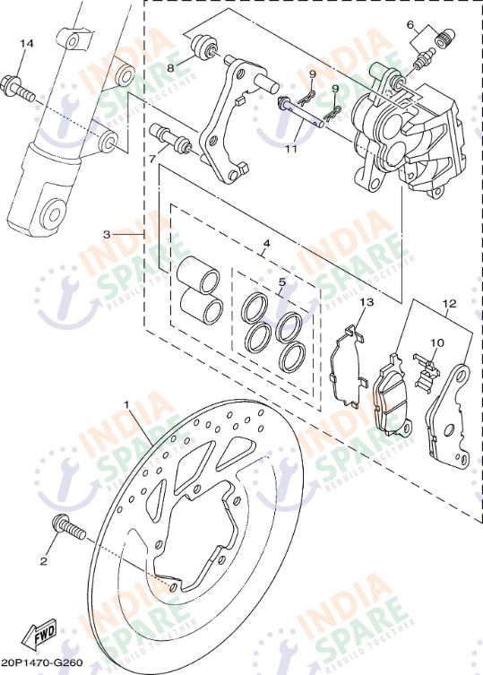 FRONT BRAKE CALIPER